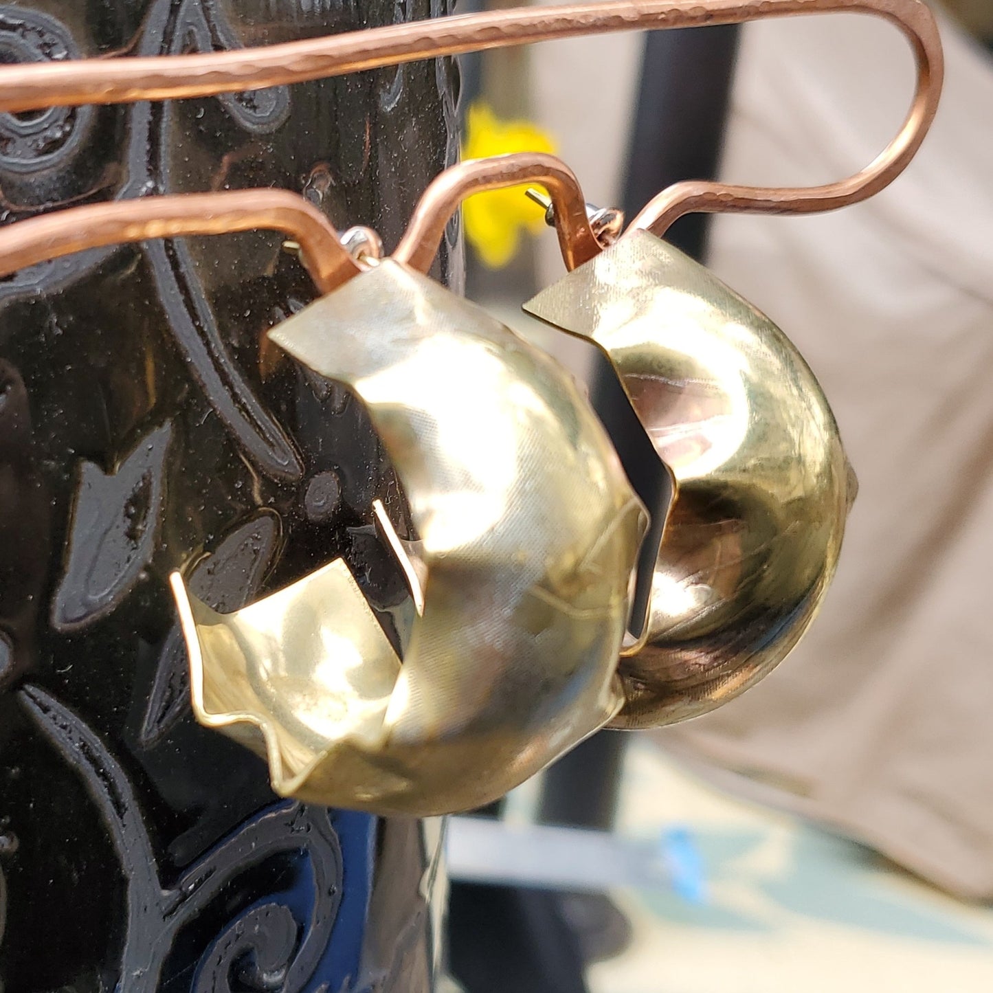 Etched Cuff Earrings