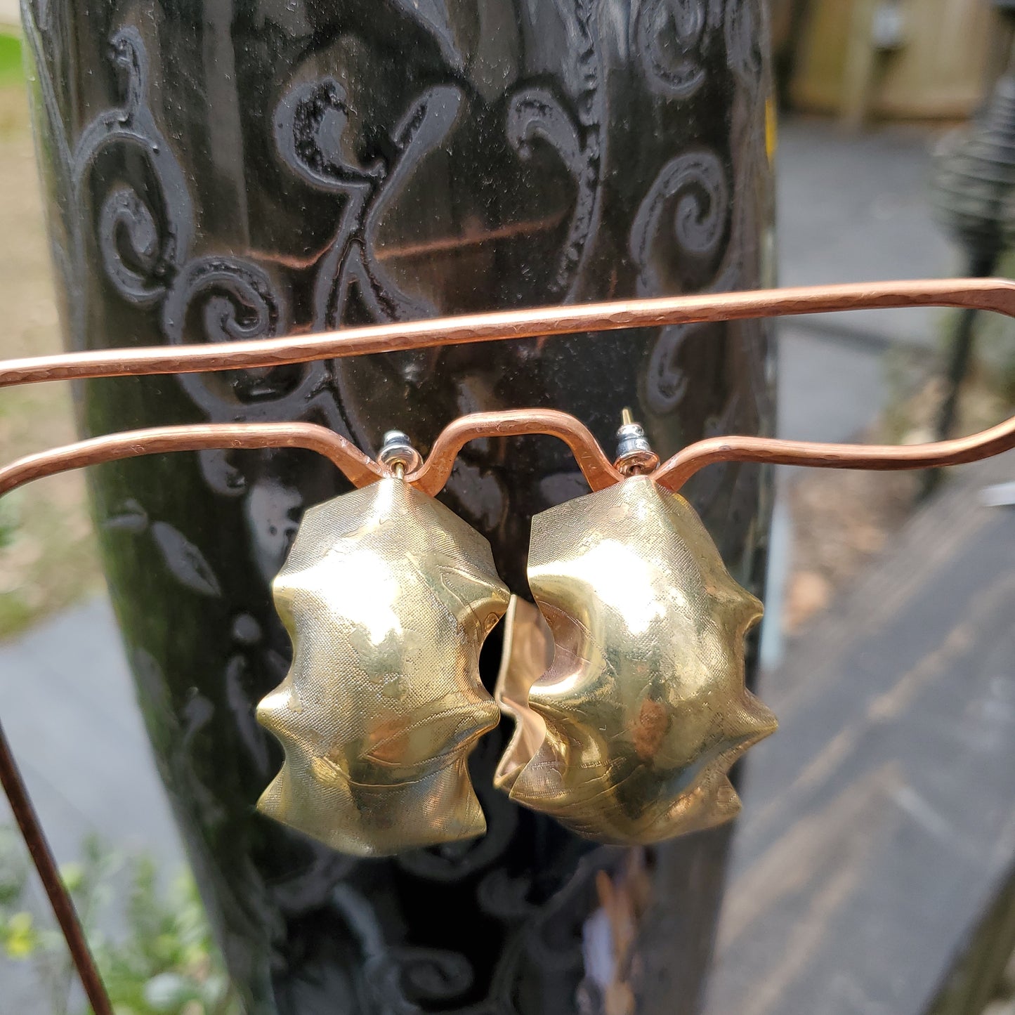 Etched Cuff Earrings