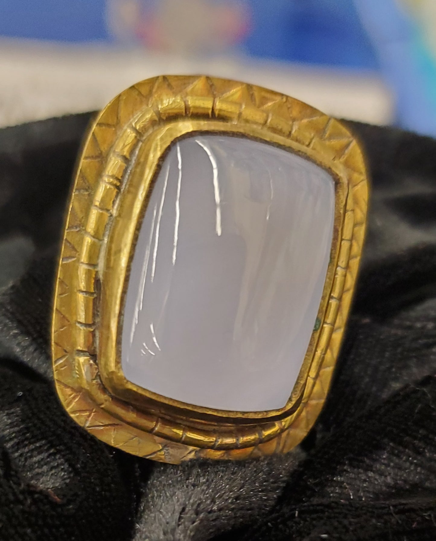 Blue Chalcedony Ring