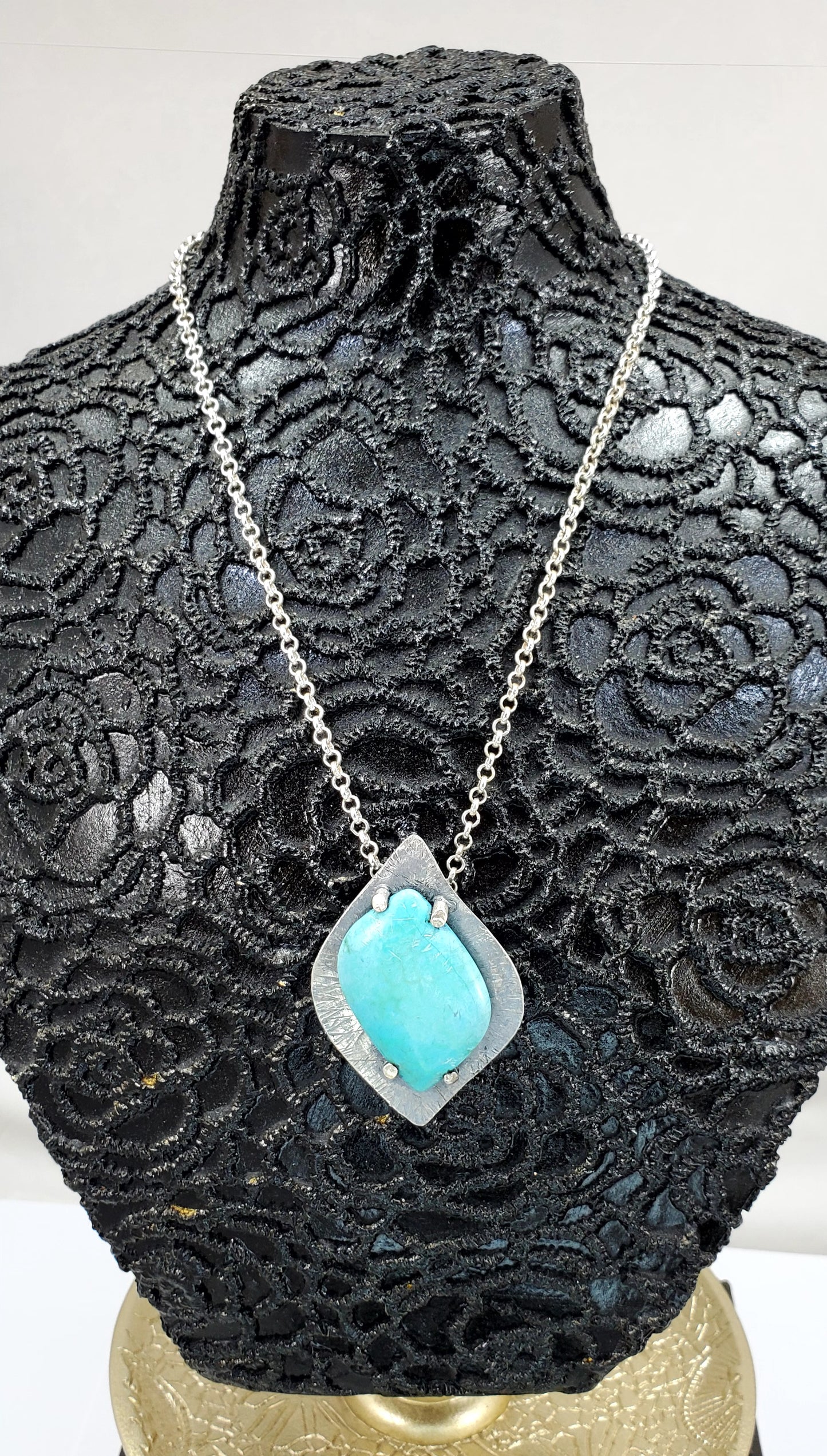 Turquoise & Sterling Silver Necklace