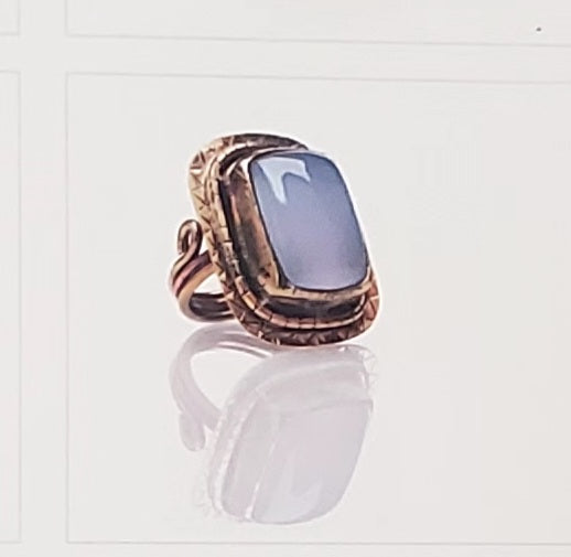 Blue Chalcedony Ring