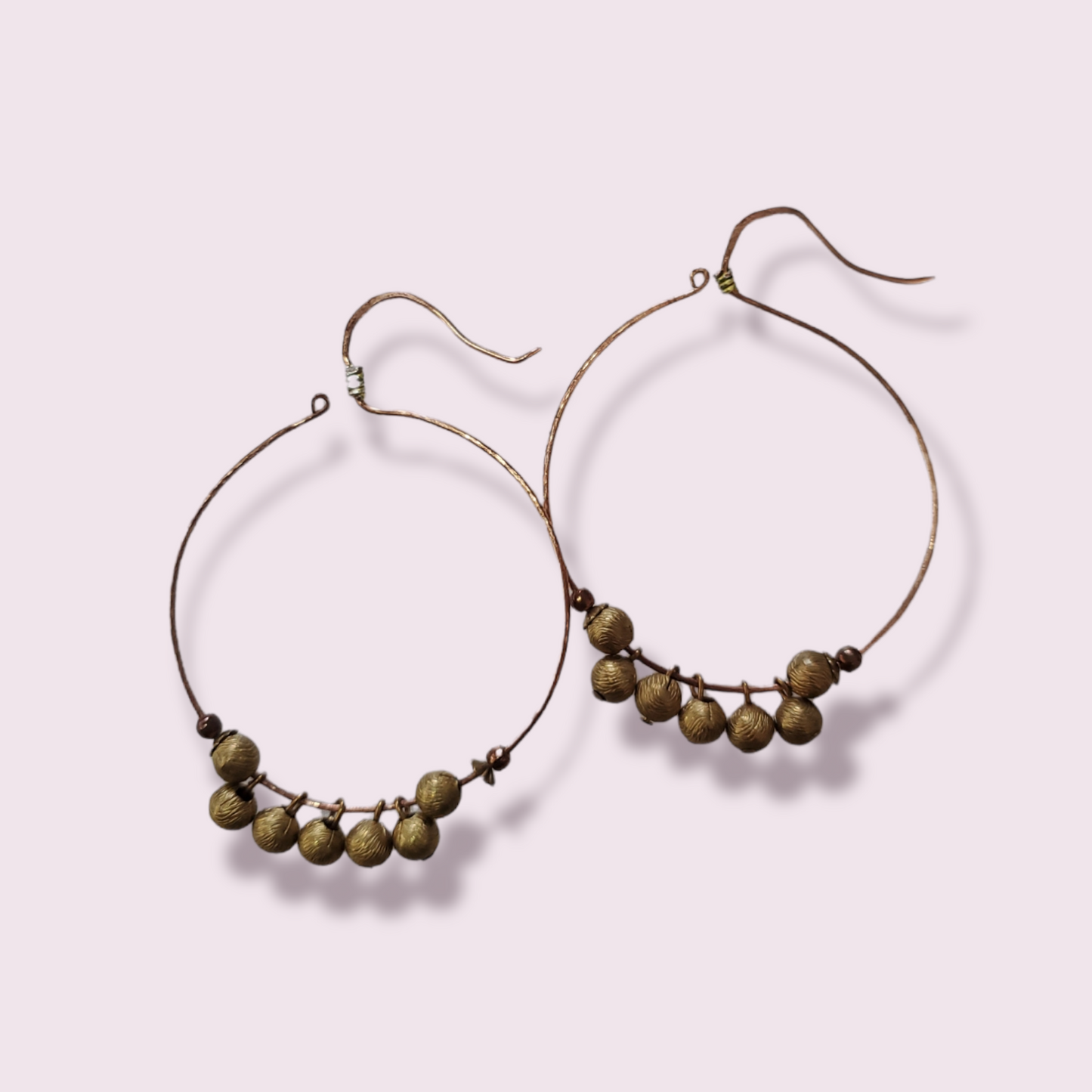 Brass Hoop Earrings