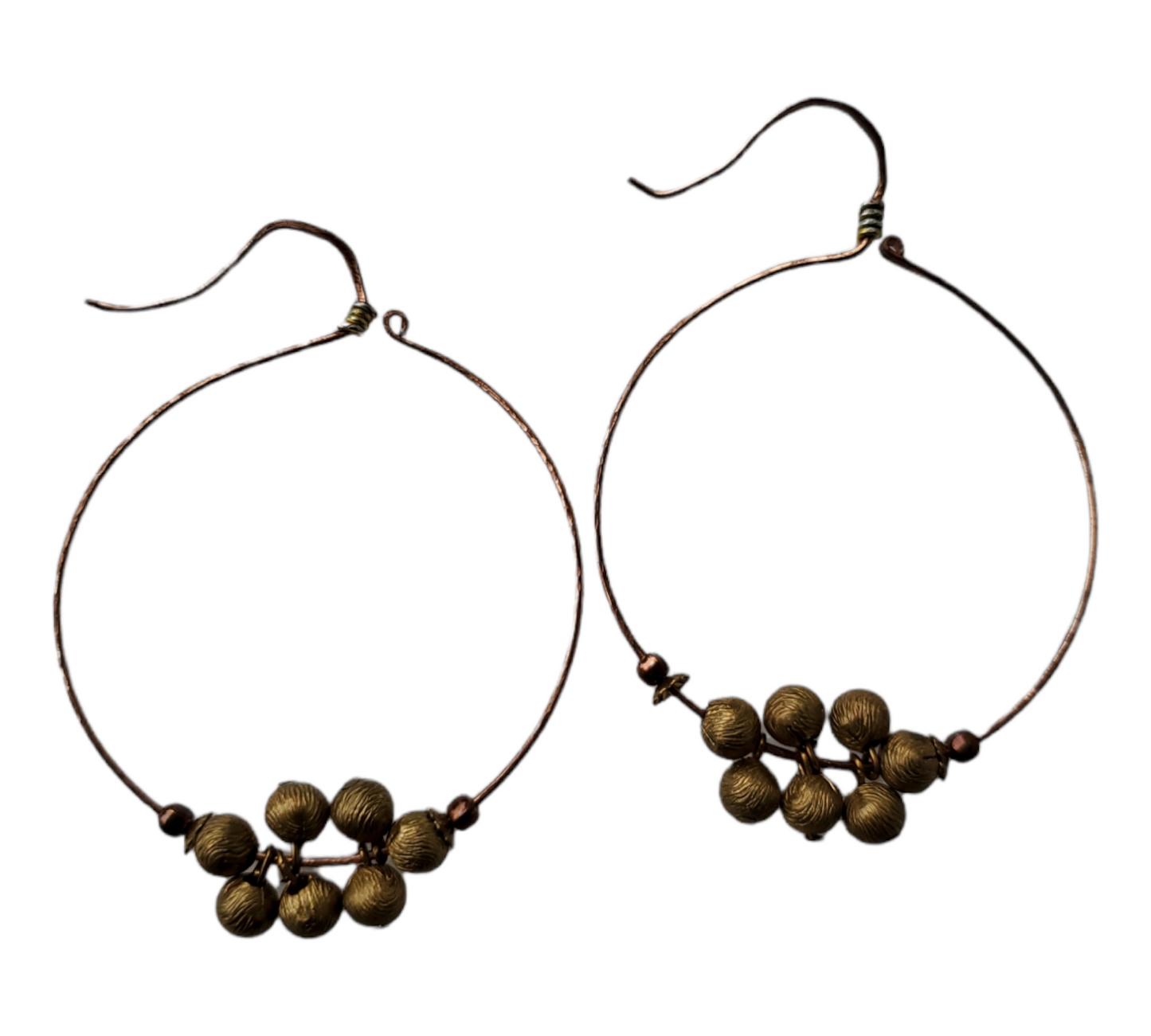Brass Hoop Earrings