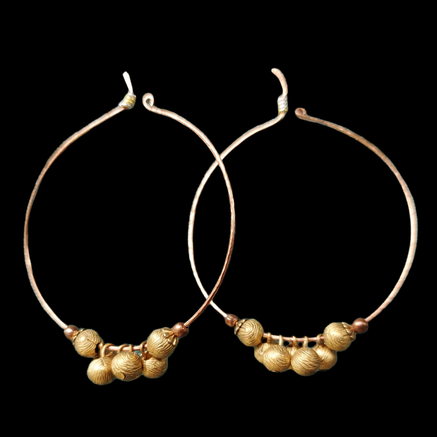 Brass Hoop Earrings