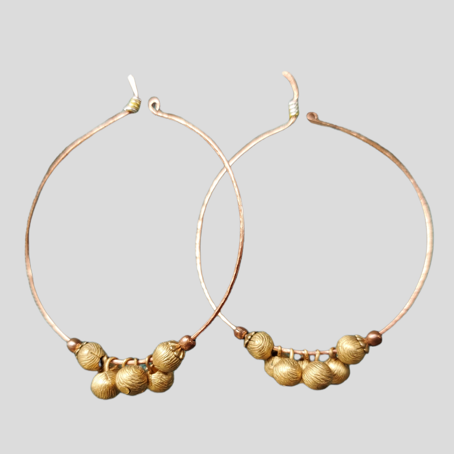 Brass Hoop Earrings