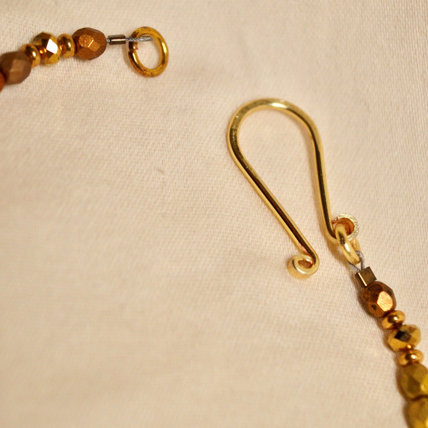 Gold Tone Beaded Necklace