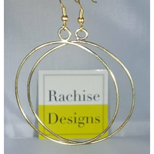 Brass Hoop Earrings