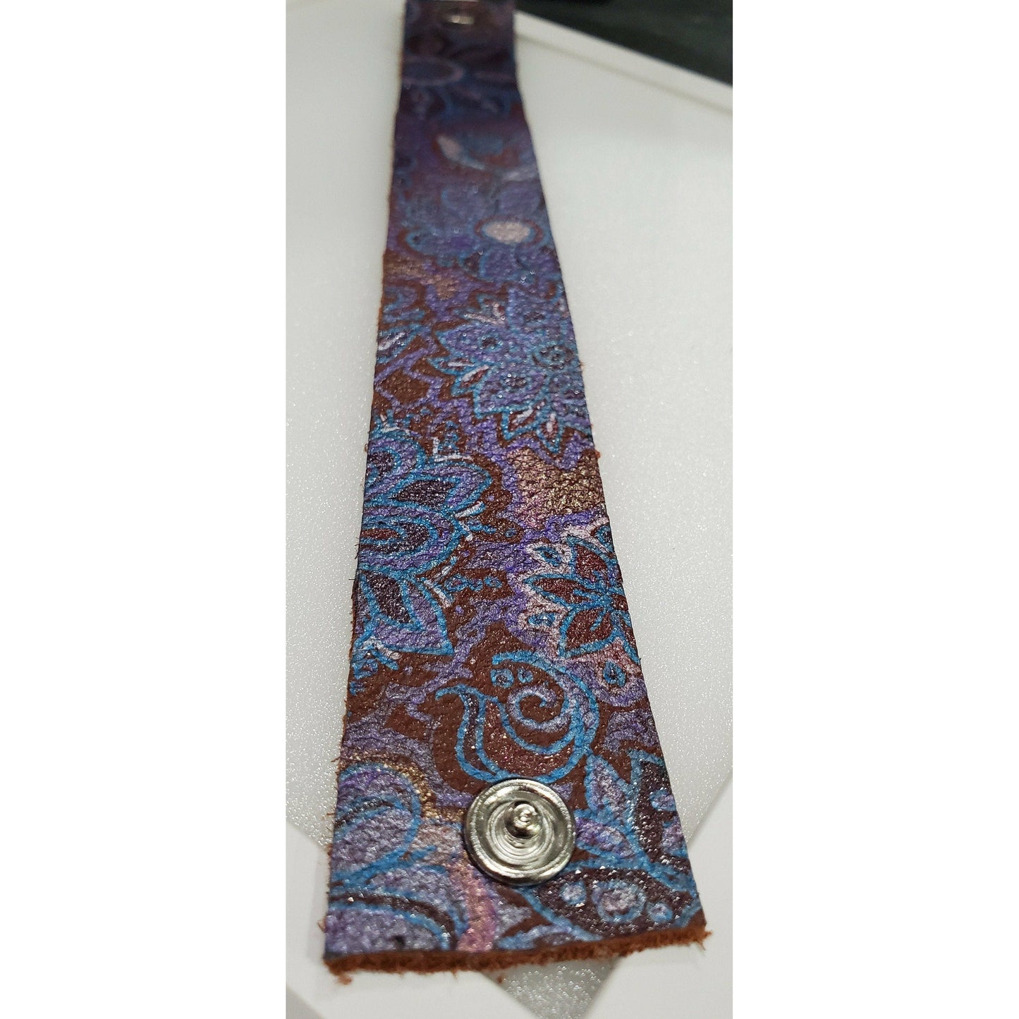 Hand Painted Leather Bracelet