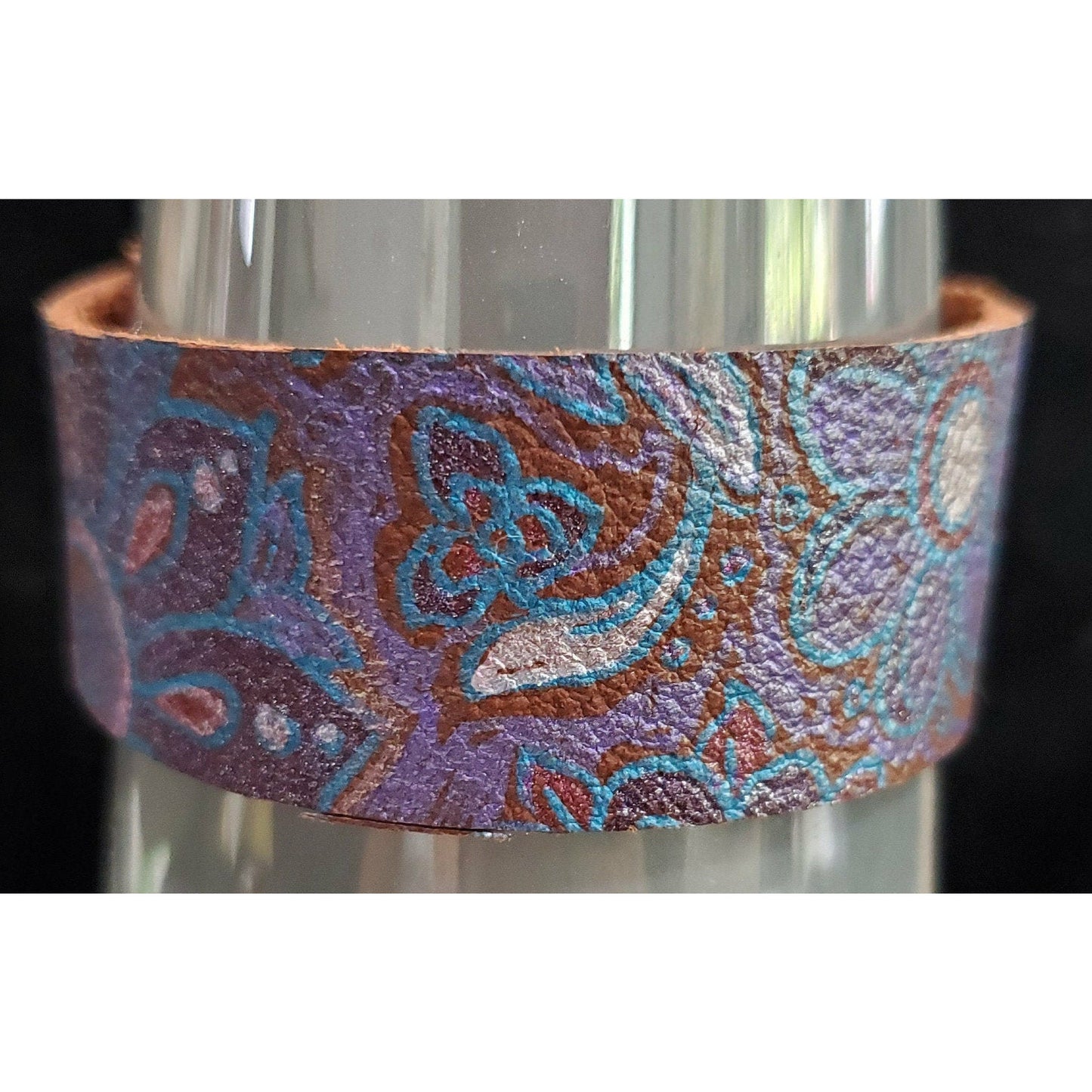 Hand Painted Leather Bracelet