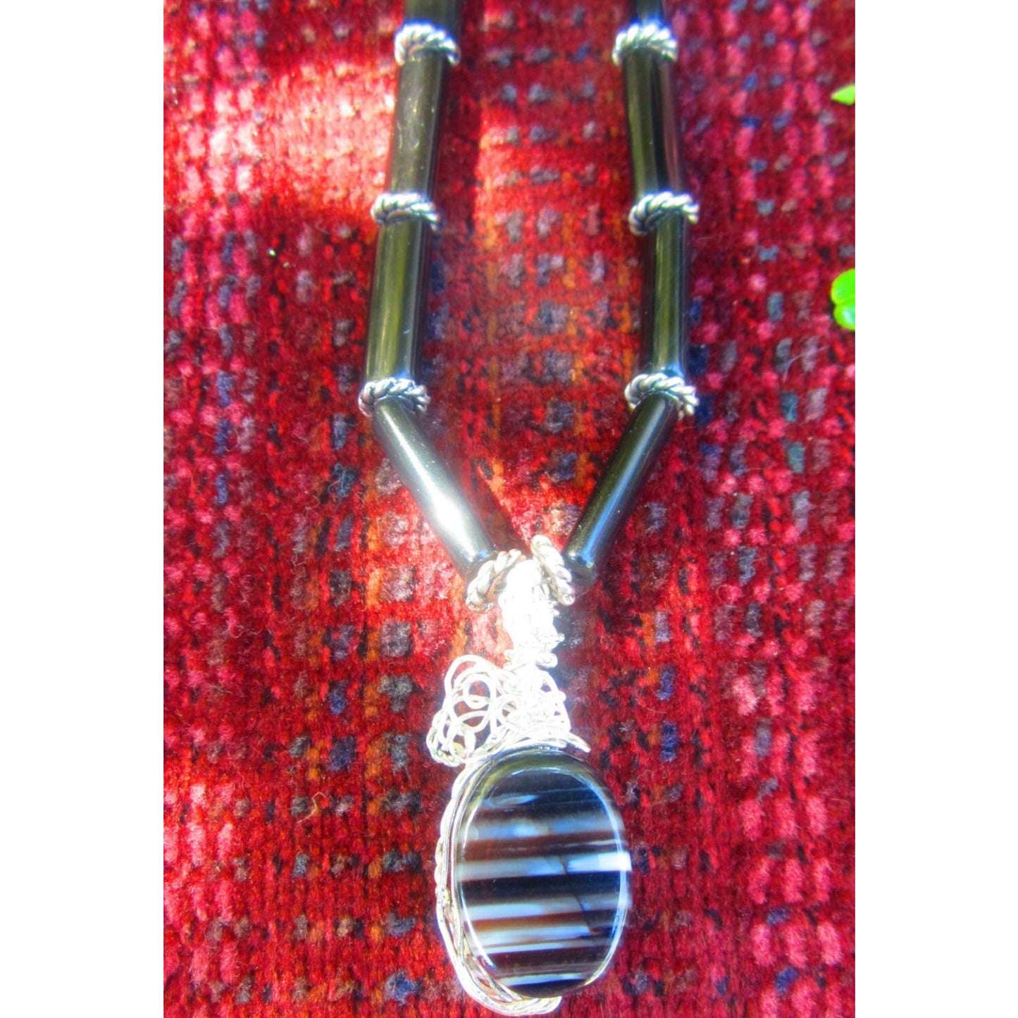 Onyx and Bronzite Necklace
