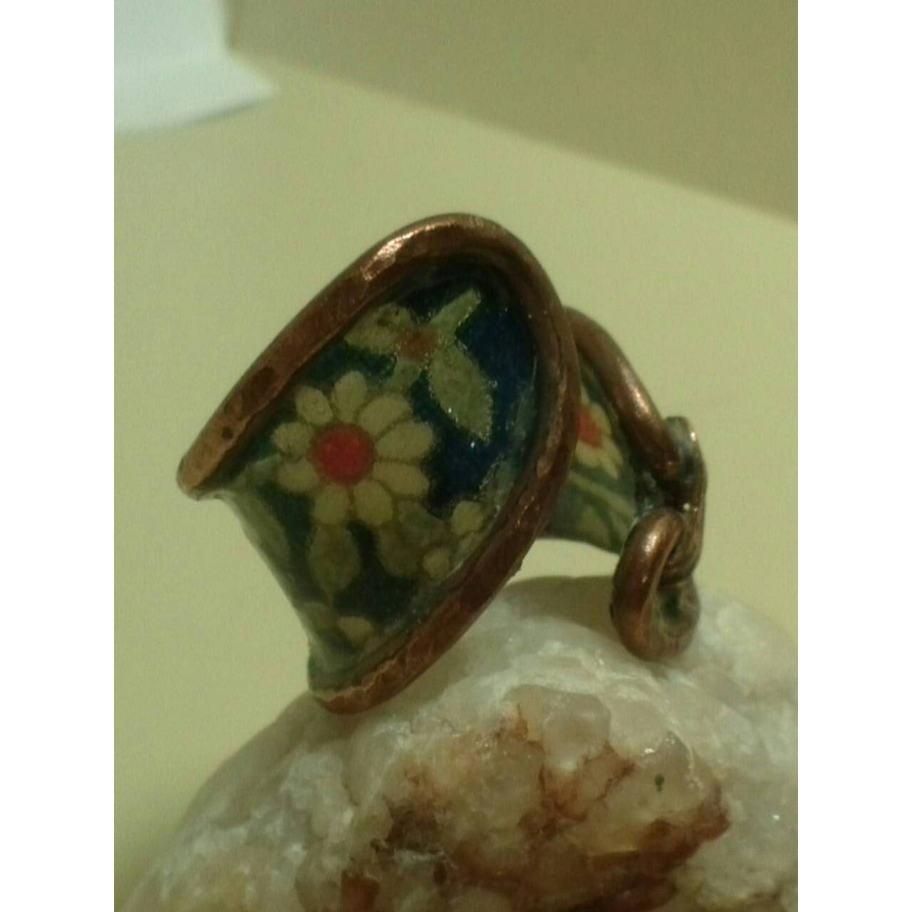 Paper Crafted Copper Ring