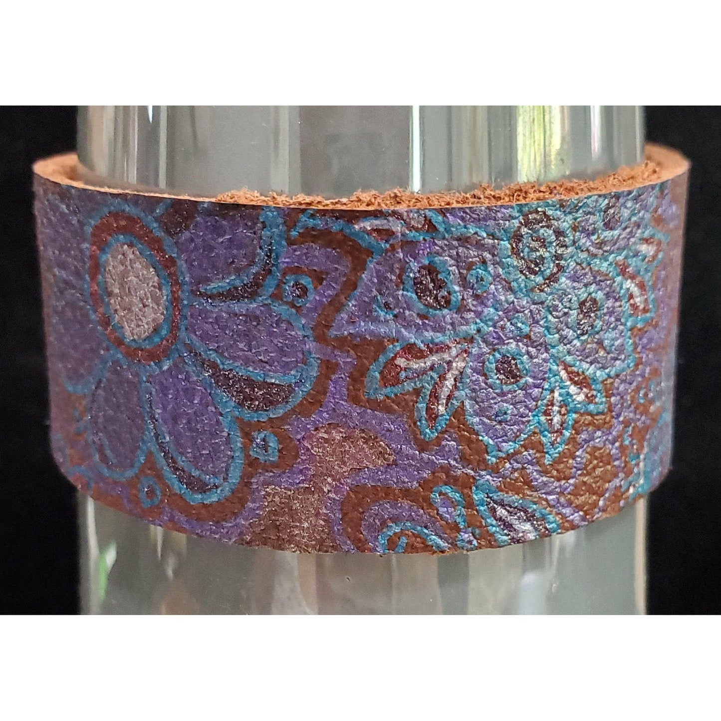 Hand Painted Leather Bracelet